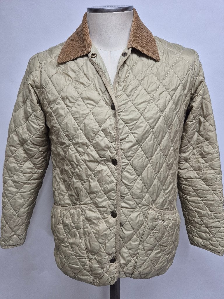 Barbour 'Flyweight Langdale Quilt' dames jasje maat 36, Barbour, Beige, Ophalen of Verzenden, Zo goed als nieuw