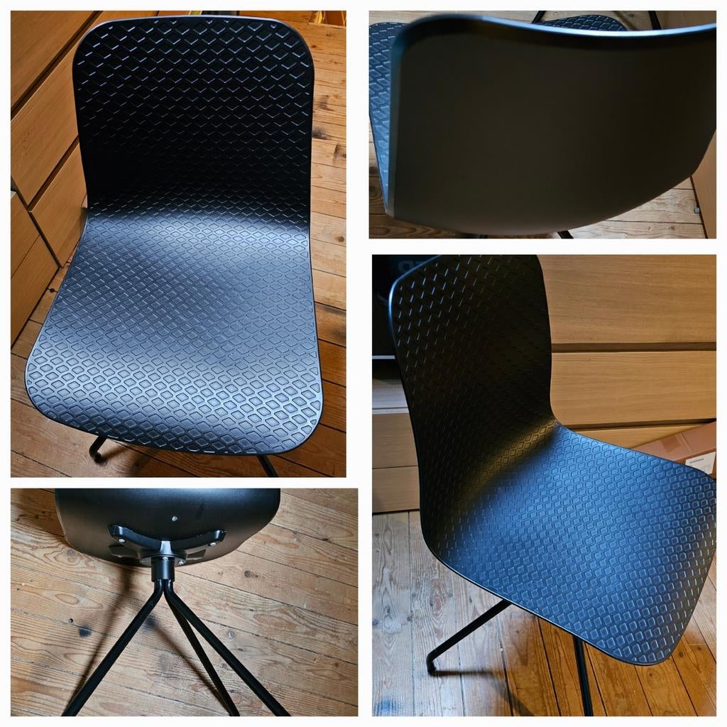 2 Strakke Design Stoelen in Mooie Staat, Huis en Inrichting, Stoelen, Twee, Zwart, Ophalen of Verzenden, Zo goed als nieuw