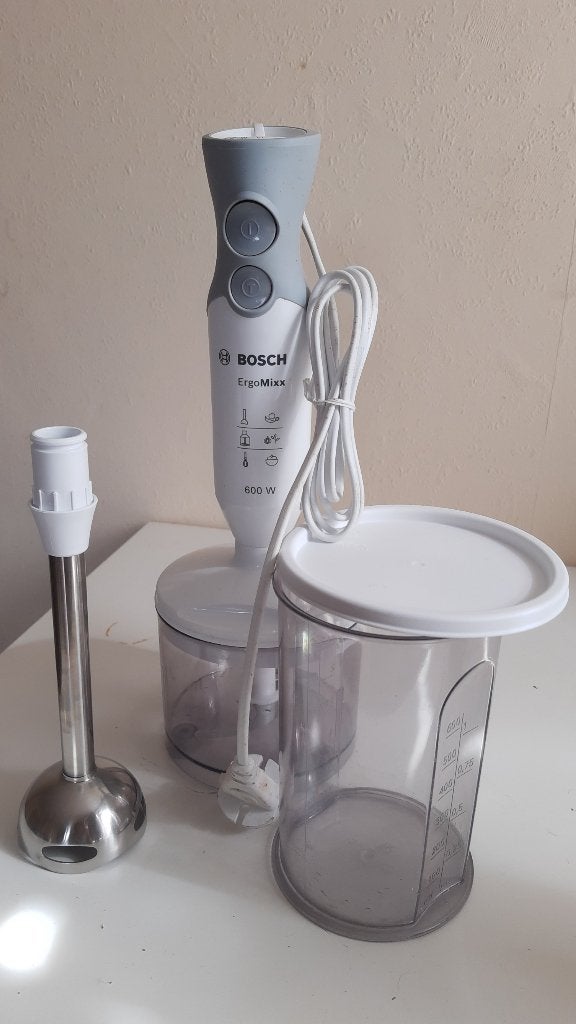 Bosch ErgoMixx Staafmixer 600W with accessoires, Witgoed en Apparatuur, Ophalen, Zo goed als nieuw, Blender