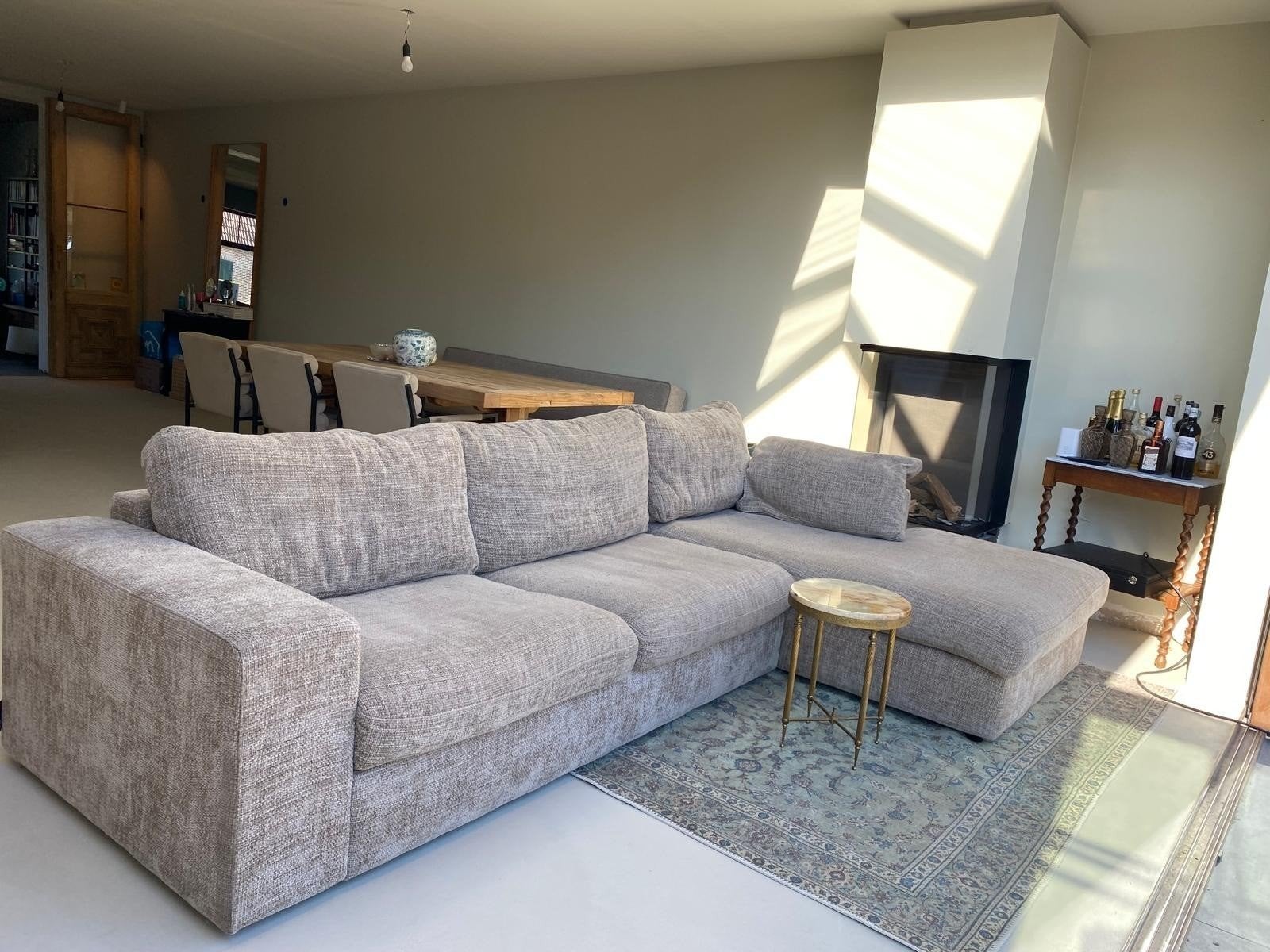 room108 beige hoekbank, Ophalen