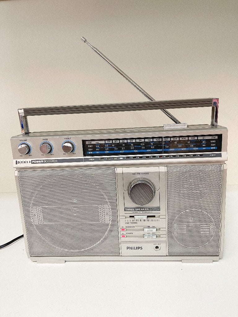 Philips D2813 Mooi Vintage AM-FM Radio -werk perfect, N, Ophalen of Verzenden, Radio, Philips