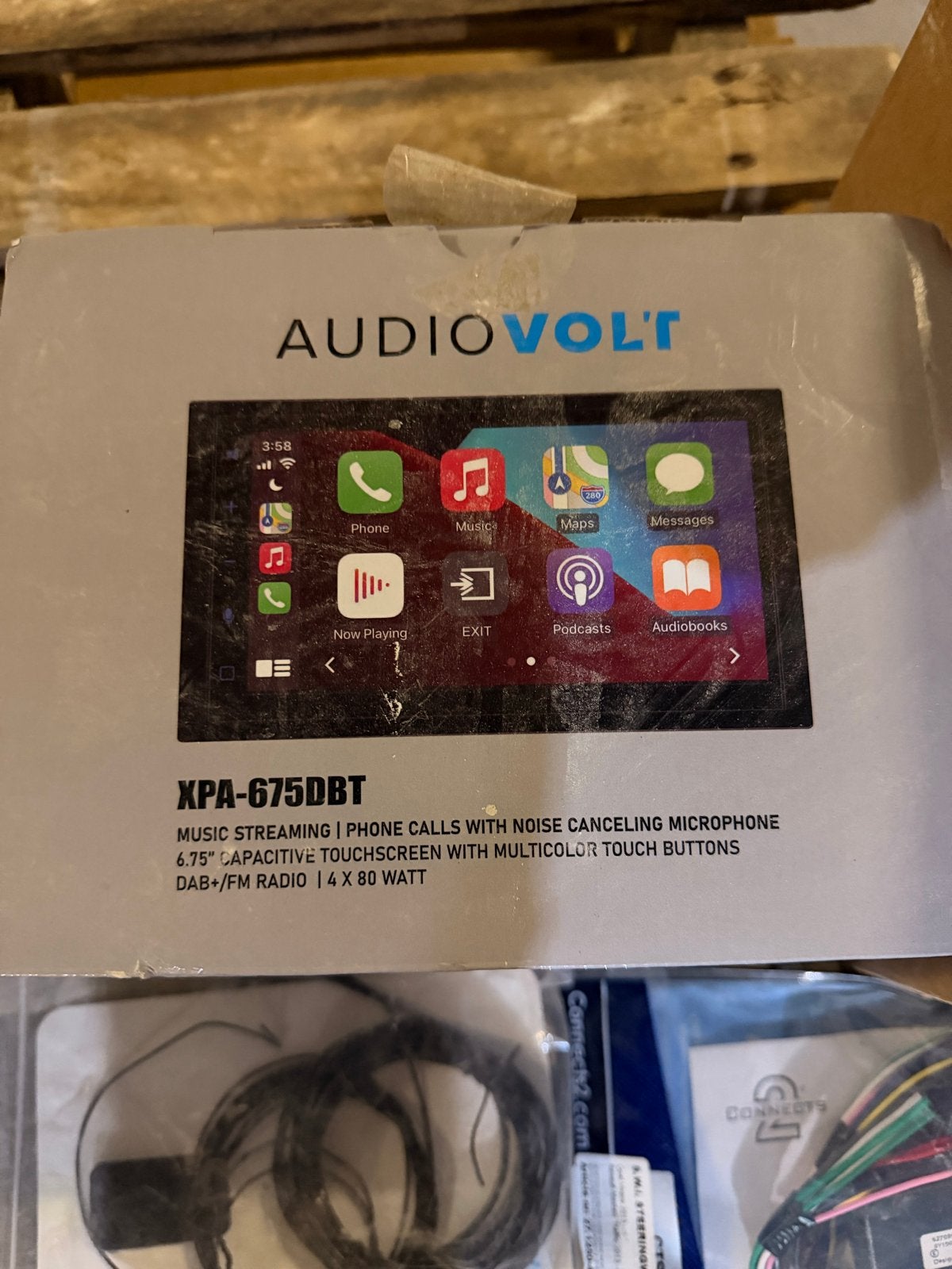 Gloednieuwe AudioVolt XPA-675DBT autoradio met Apple CarPlay, Auto diversen, Ophalen, Nieuw