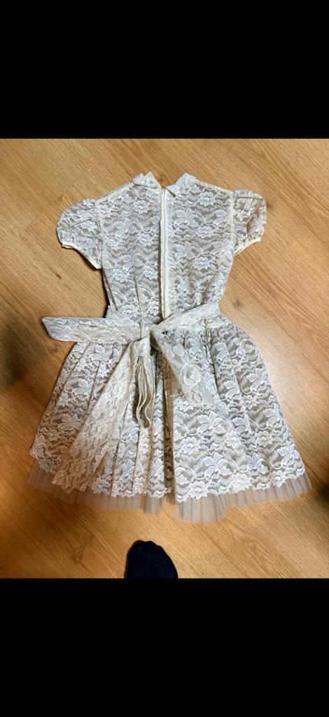 Vintage kanten jurk jaren '50/'60 voor meisjes, Ophalen of Verzenden, Gebruikt, Meisje