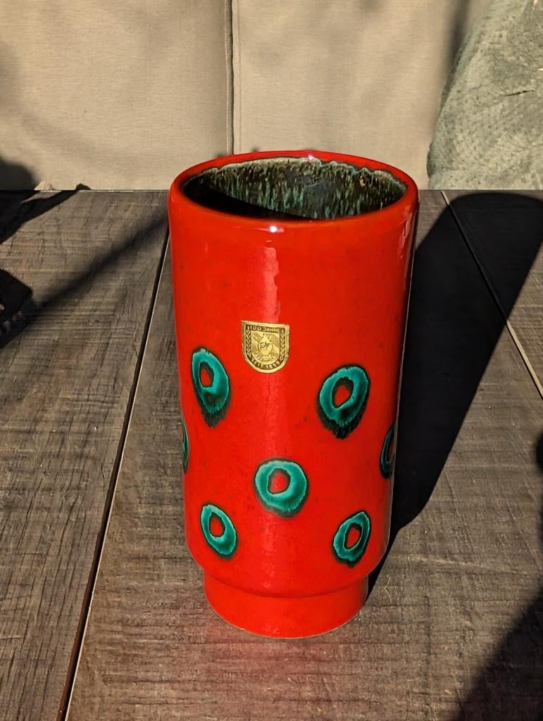 Vintage Fohr Keramiek Vaas - Retro Uitstraling, Ophalen of Verzenden