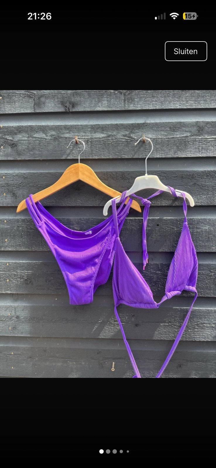 Paarse Bikini, Ophalen of Verzenden, Zo goed als nieuw, Paars, Bikini
