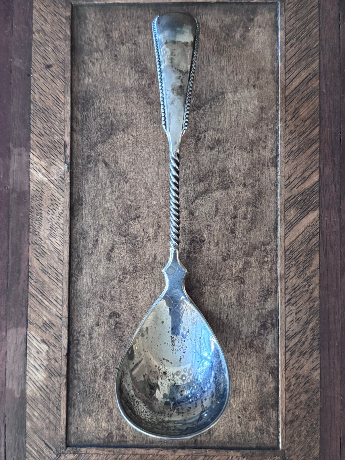Antieke oude 835 zilveren fruitlepel uit 1899 48gram, Ophalen, Zilver