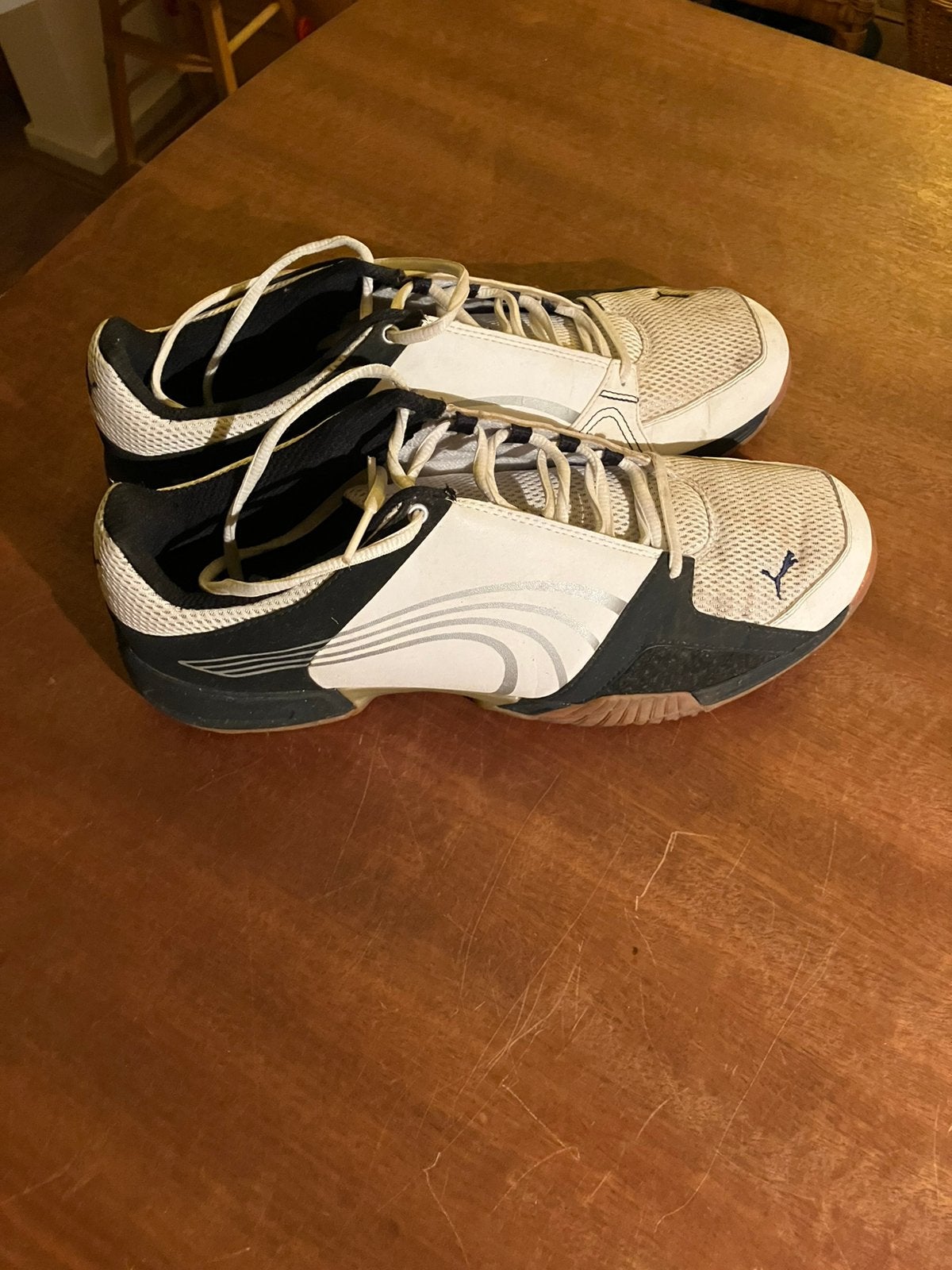 Puma sportschoen zwart wit maat 45, Ophalen of Verzenden, Zo goed als nieuw, Zwart