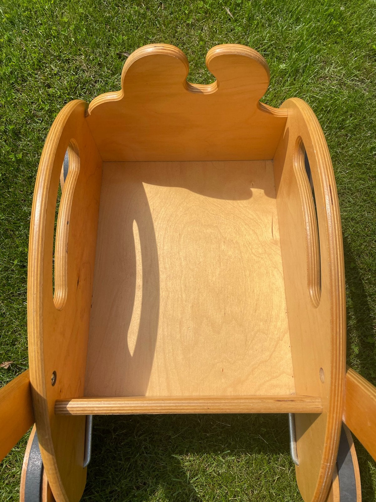 Houten loopwagen/duwwagen koe - Zo goed als nieuw, Ophalen, Zo goed als nieuw, Overige typen, Met wieltjes
