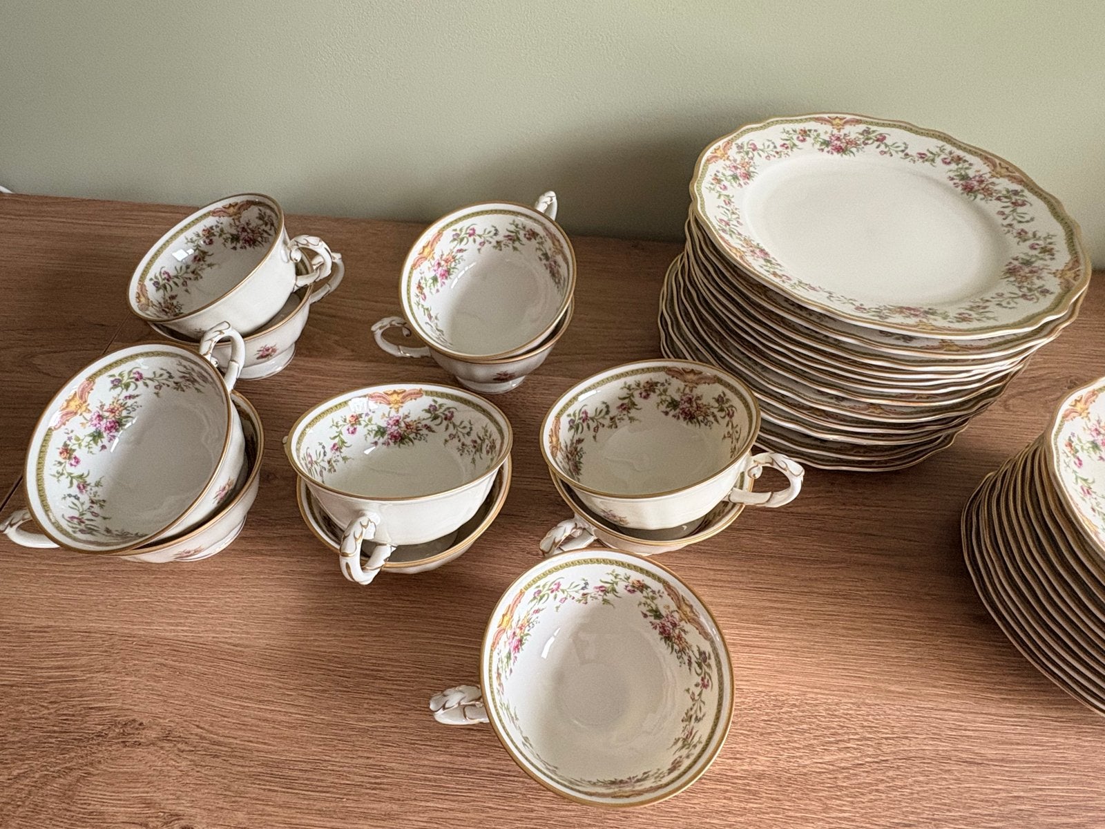Vintage Krautheim Selb Bavaria Servies - Kopjes, Schotels, B, Ophalen, Overige merken, Vintage, Zo goed als nieuw