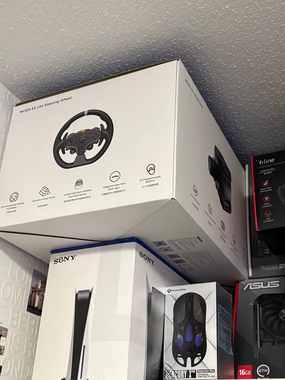 Moza r3 + handbrake en stance, Ophalen, Zo goed als nieuw, Stuurtje of Sportattribuut