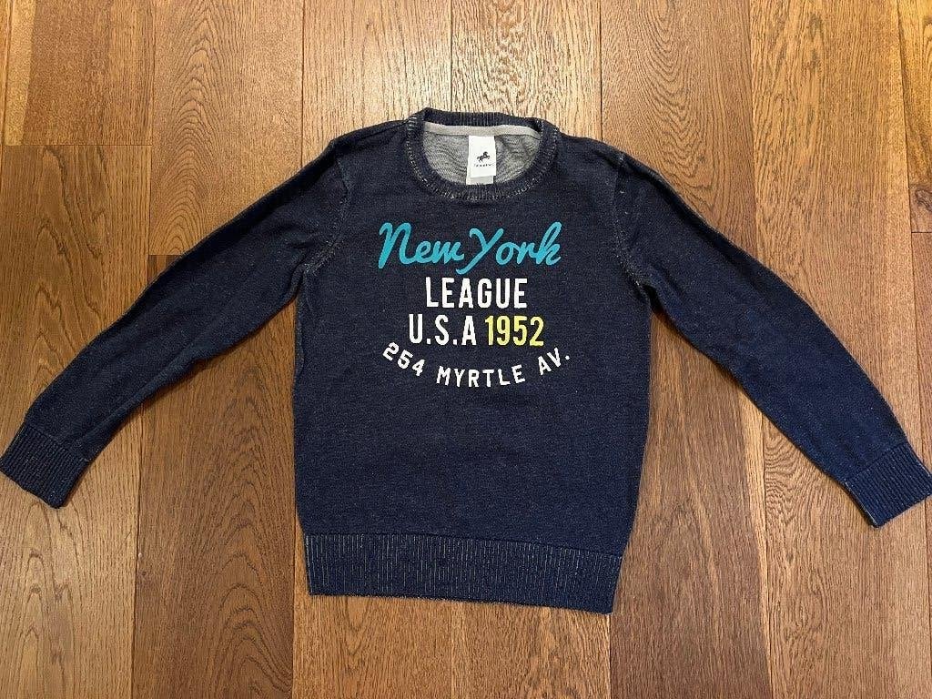 Trui maat 122/128 donkerblauw merk Palomino New York League, Ophalen of Verzenden, Jongen, Trui of Vest