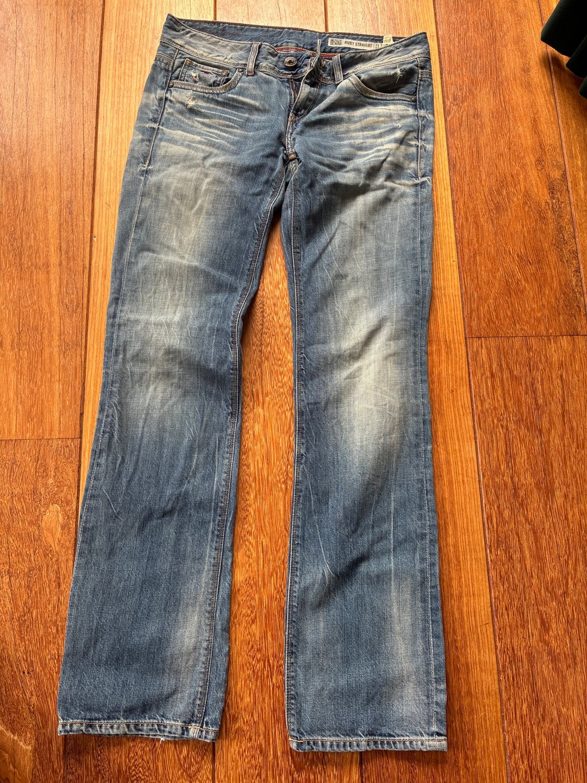 Tommy Hilfiger Ruby Straight Jeans W28 L32, Ophalen of Verzenden, Gedragen, Blauw, W28 - W29 (confectie 36)