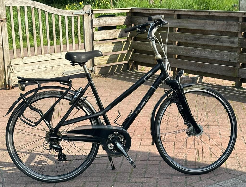Sparta argeon black line damesfiets 28 inch, Fietsen en Brommers, Fietsen | Dames | Damesfietsen, 53 tot 56 cm, Ophalen, Zo goed als nieuw