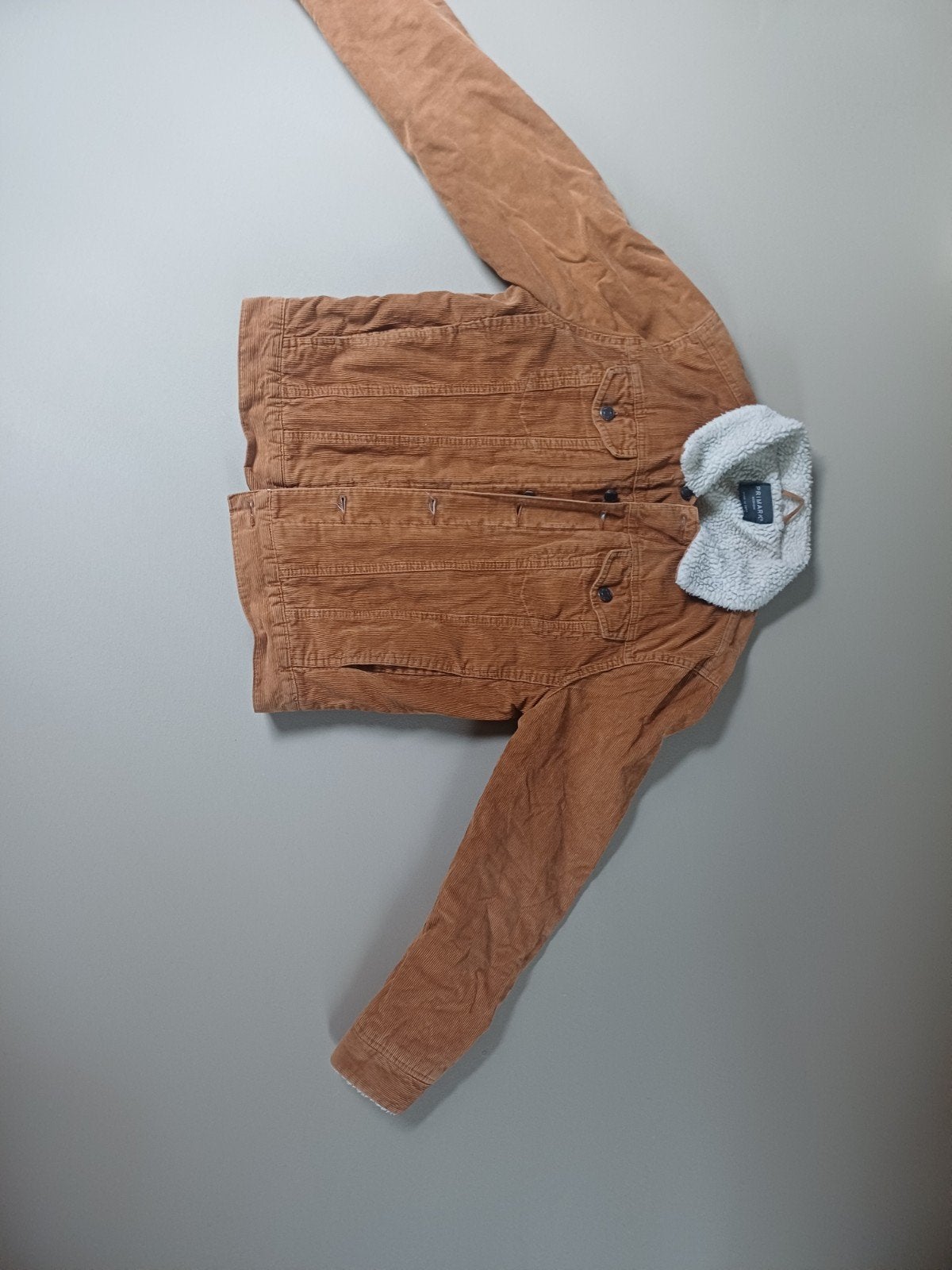 Primark Corduroy Jas met Teddy Voering - Maat M, Bruin, Ophalen of Verzenden, Zo goed als nieuw, Maat 46 (S) of kleiner