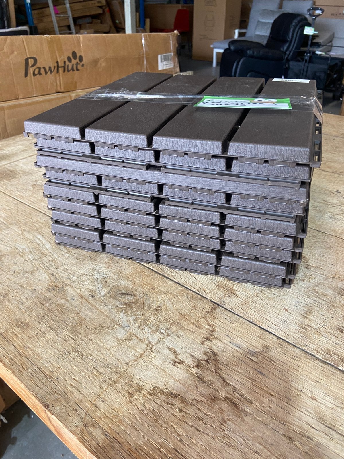 Terrastegels kunststof 30x30 9 stuks, Ophalen, Nieuw, Nb, Nb