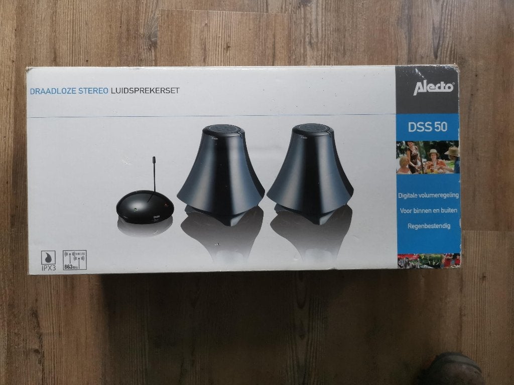 Alecto DSS-50 draadloze speaker set, Overige merken, Gebruikt, Ophalen of Verzenden, Minder dan 60 watt