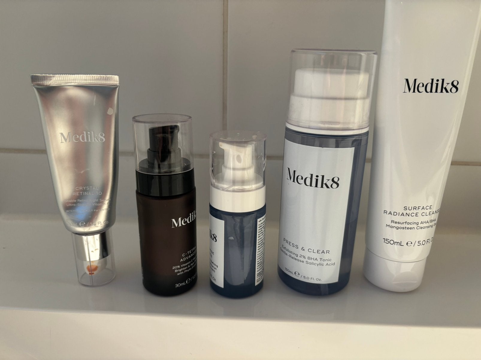 Medik8 set, Ophalen of Verzenden, Zo goed als nieuw, Gehele gezicht