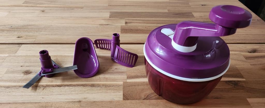 Tupperware Quick Chef paars met handleiding, Ophalen of Verzenden, Zo goed als nieuw, Paars, Overige typen