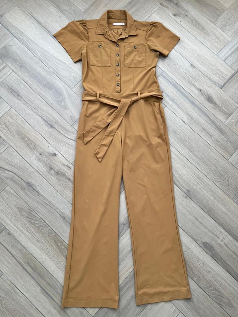 Studio anneloes bliz jumpsuit M mustard travelstof, Kleding | Dames, Jumpsuits, Ophalen of Verzenden, Zo goed als nieuw, X, Groen