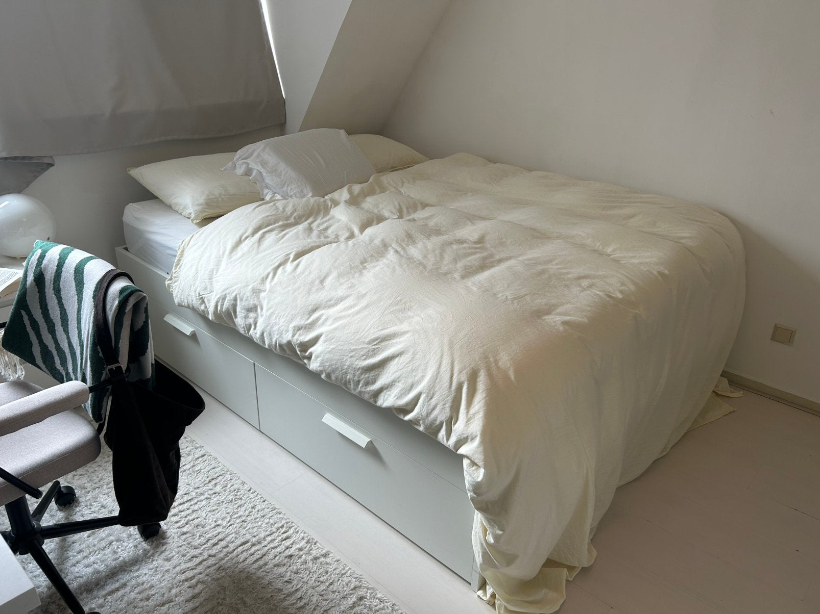 IKEA brimnes bed with or without mattress, Ophalen, Storage bed, Wit, Tweepersoons