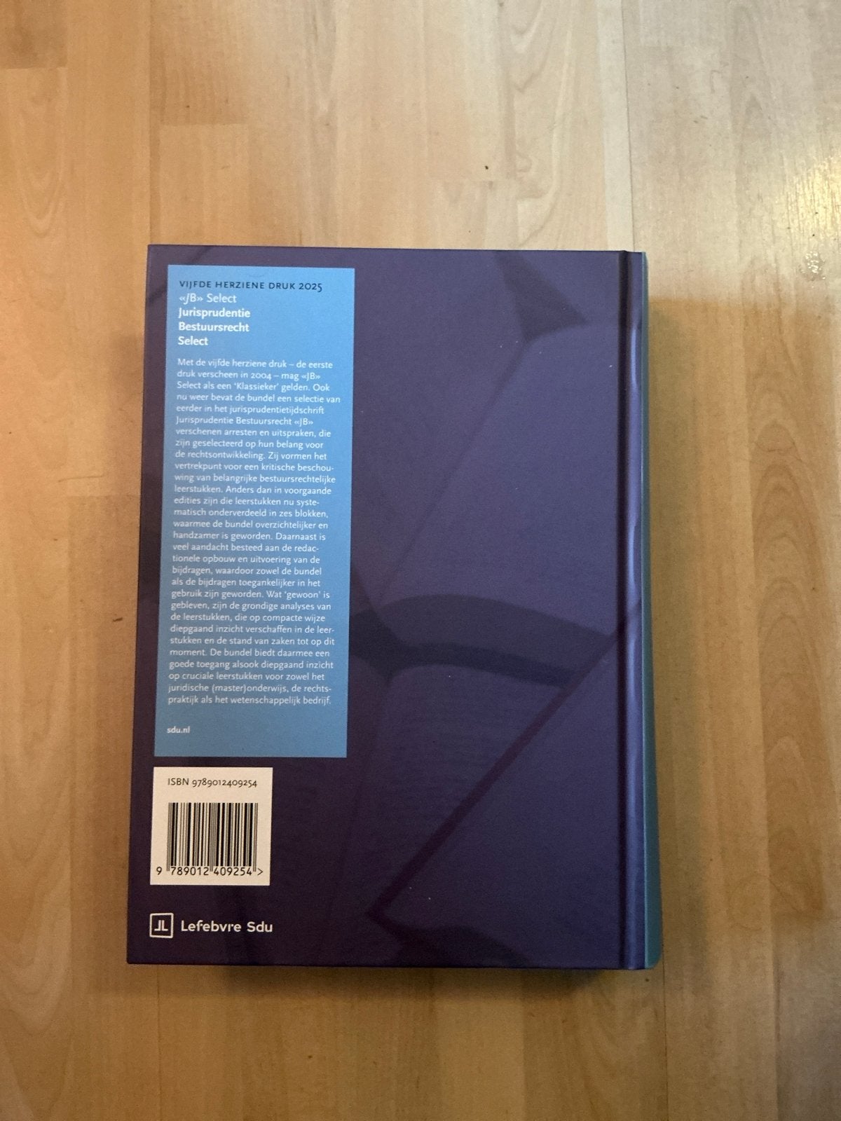 Foto 2 van JB Select Jurisprudentie Bestuursrecht 2025