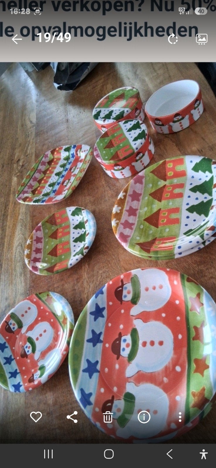 kerstservies 35euro, Ophalen, Zo goed als nieuw, Overige stijlen