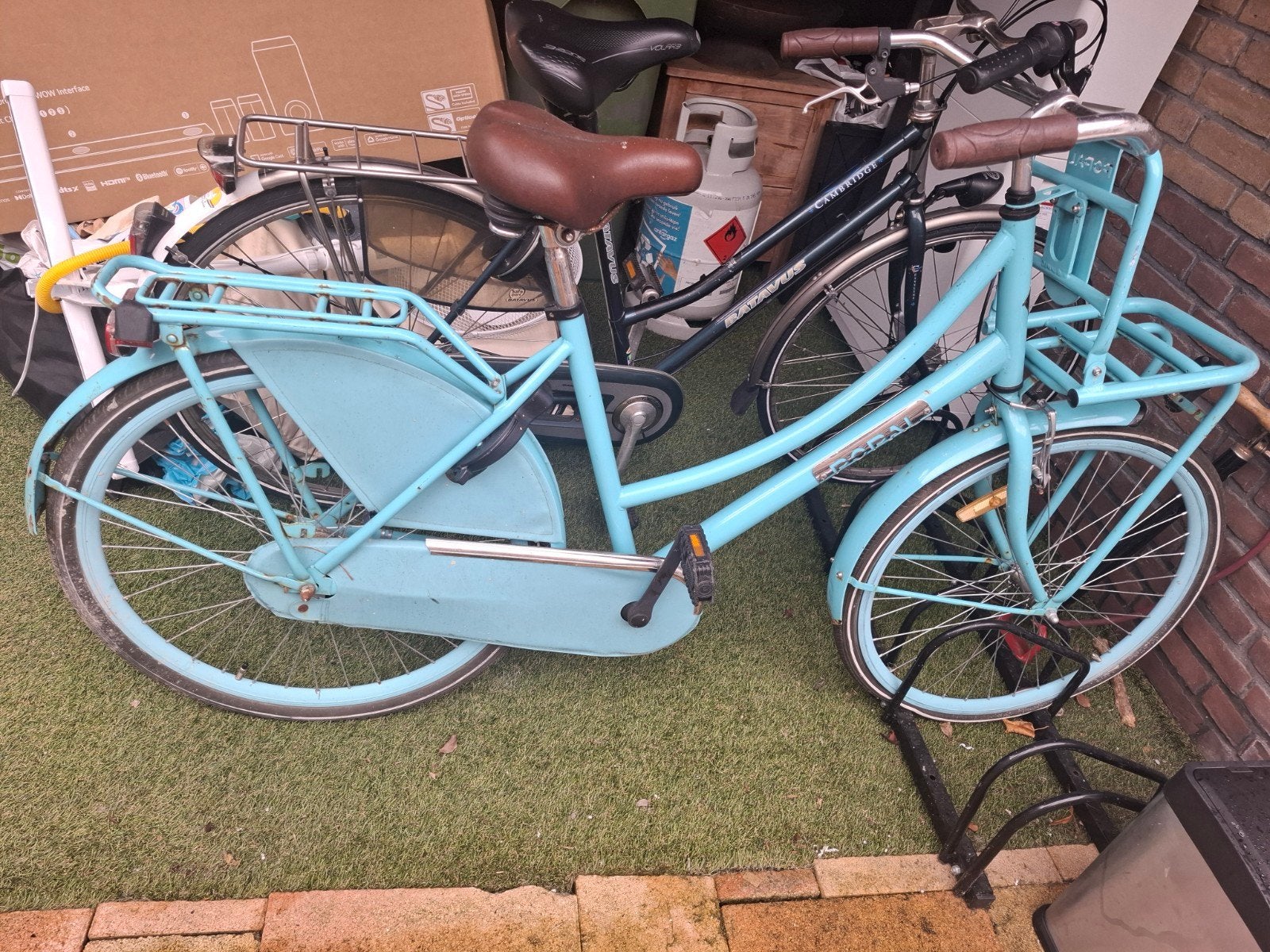 Popal transportfiets met voorrek en achterdrager, Fietsen en Brommers, Ophalen, Gebruikt, Overige merken