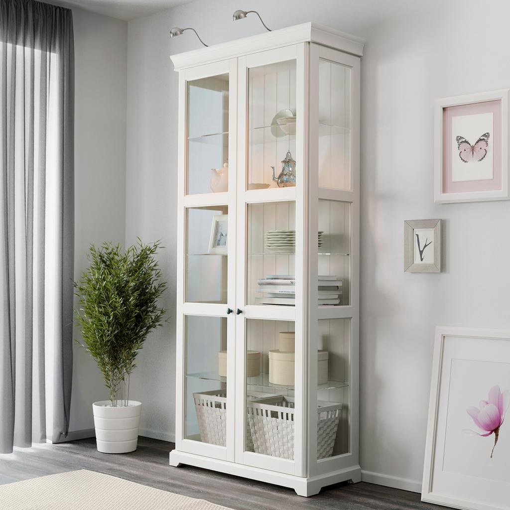 IKEA Vitrinekast of keukenkastje - Wit, Ophalen, 200 cm of meer, 50 tot 100 cm, Zo goed als nieuw