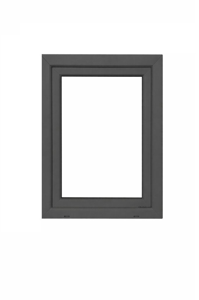Kunststof Draaikiepkozijn 50 X 70 Cm Antraciet 70mm |, Niet ingevuld, Kunststof, Raamkozijn, Niet ingevuld
