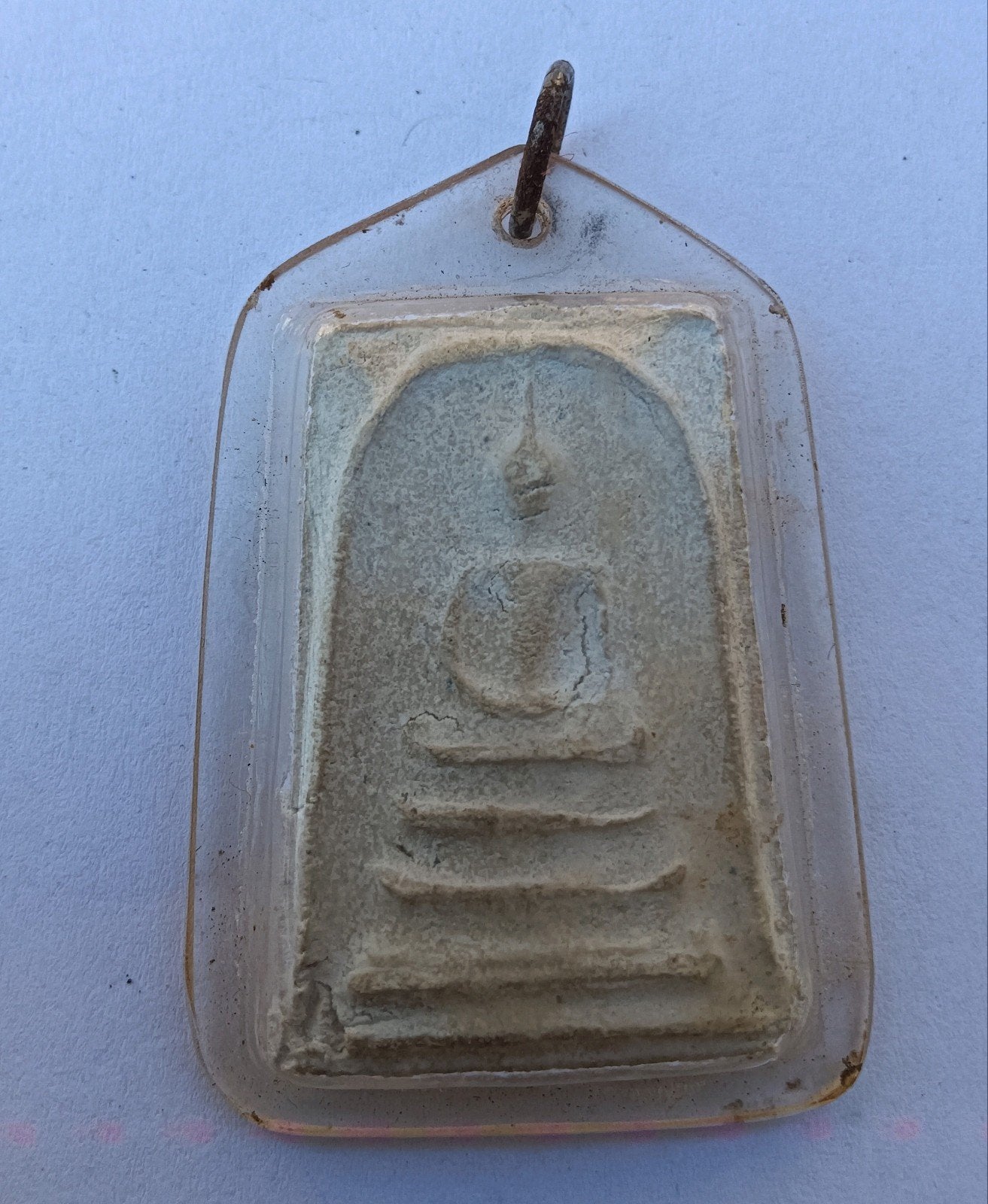 Thailand reliekschrijnen hanger boeddhisme Boeddha kenm B15, Ophalen of Verzenden, Gebruikt, Sieraad, Boeddhisme