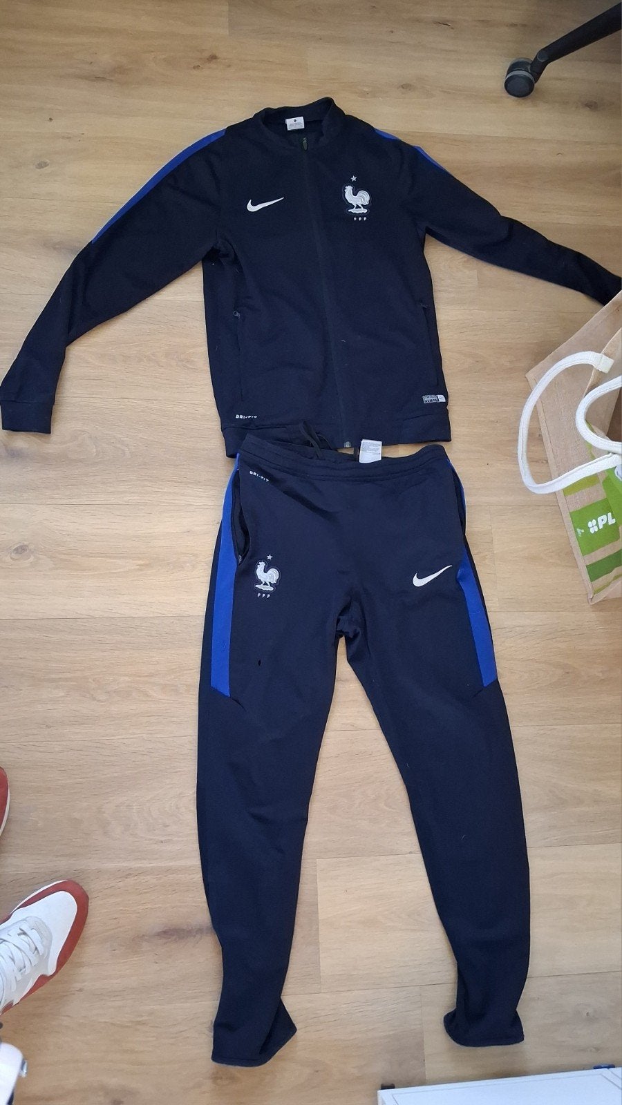 FFF Trainingspak Maat S - Met Gebruikssporen, Blauw, Nike, Ophalen of Verzenden, Voetbal