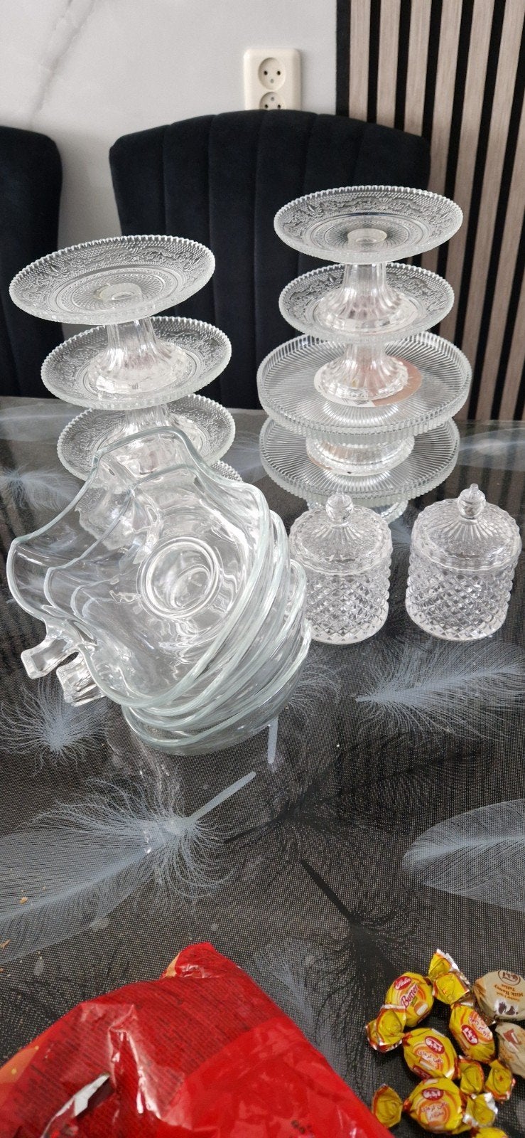 keuken servies, Ophalen