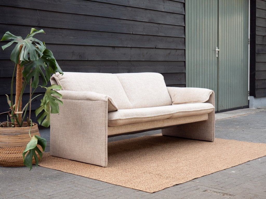 Leolux Bora Bora | 2 zits Design bank | beige wol stof, Leolux, Info@leolux.nl, Tweepersoons, 75 tot 100 cm
