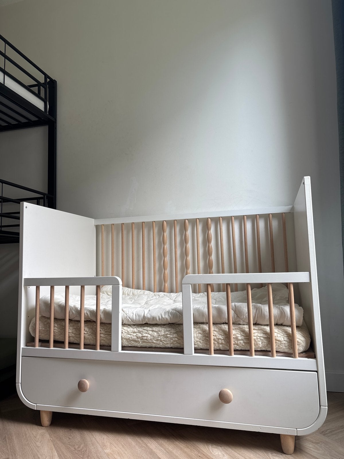 MYLLRA IKEA peuterbed met lades, Ophalen, Gebruikt, 70 tot 85 cm, Matras