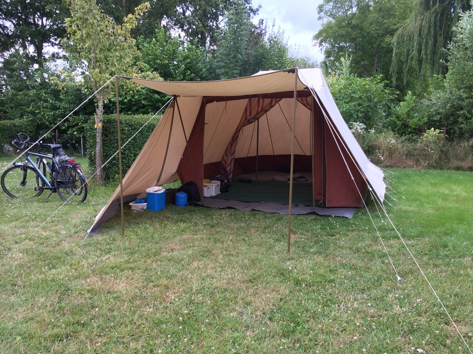 De Waard Jan van Gent tent met complete uitrusting, Caravans en Kamperen, Tenten, Ophalen, Gebruikt, Tot en met 4