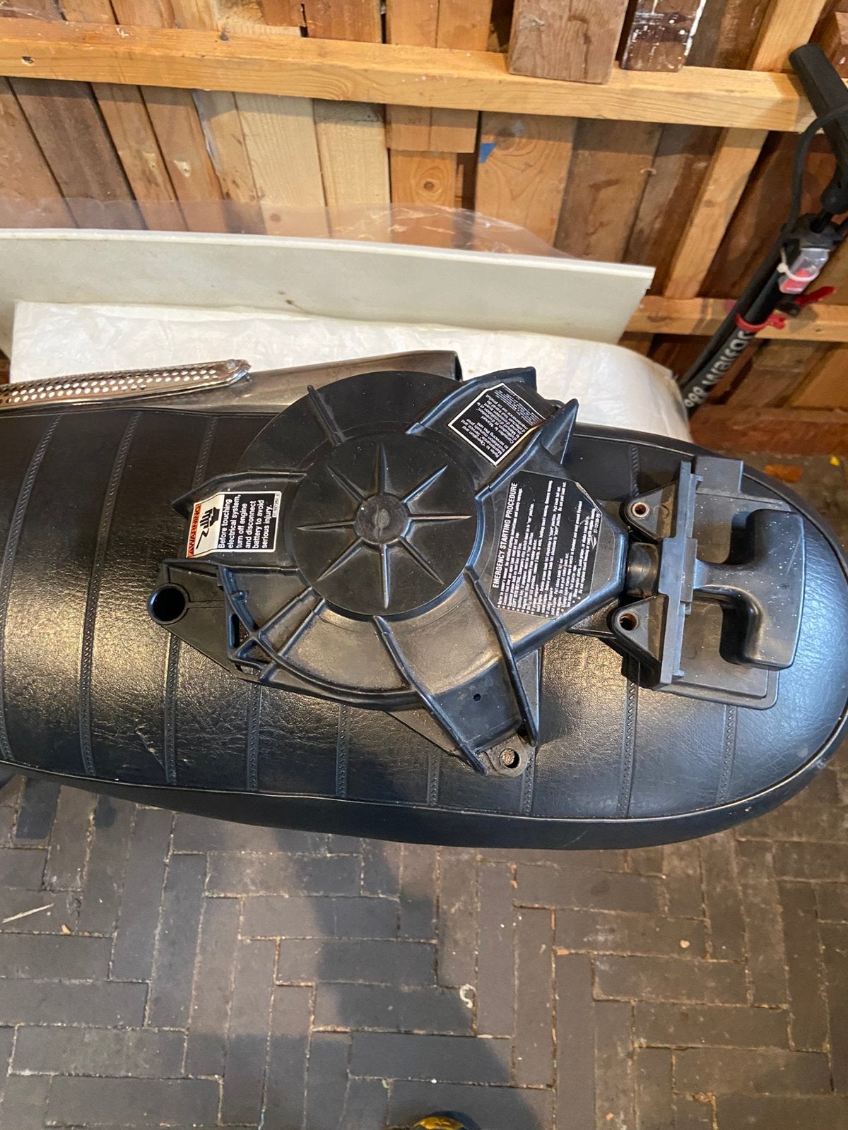 Mariner/mercury 6/8/9.9/15 trekstarter, Ophalen