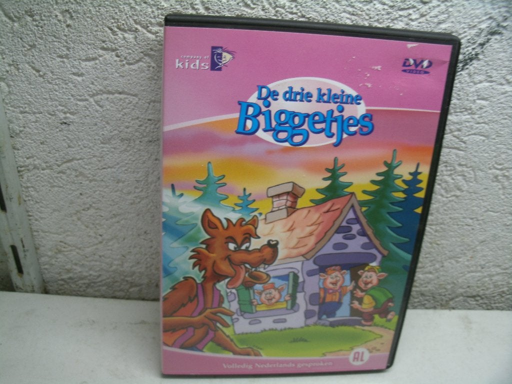 dvd 246k de drie kleine biggetjes, Alle leeftijden, Ophalen of Verzenden, Zo goed als nieuw
