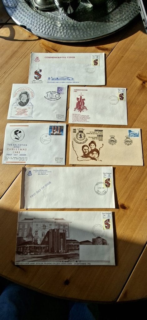 51 eerste dag enveloppen van The Salvation Army, Ophalen of Verzenden, Onbeschreven, Europa
