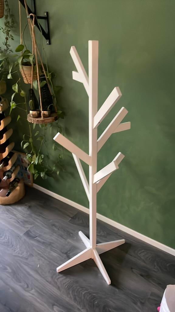 Witte kapstok, Huis en Inrichting, Woonaccessoires | Kapstokken, Ophalen, Gebruikt, Staande kapstok, 150 tot 200 cm