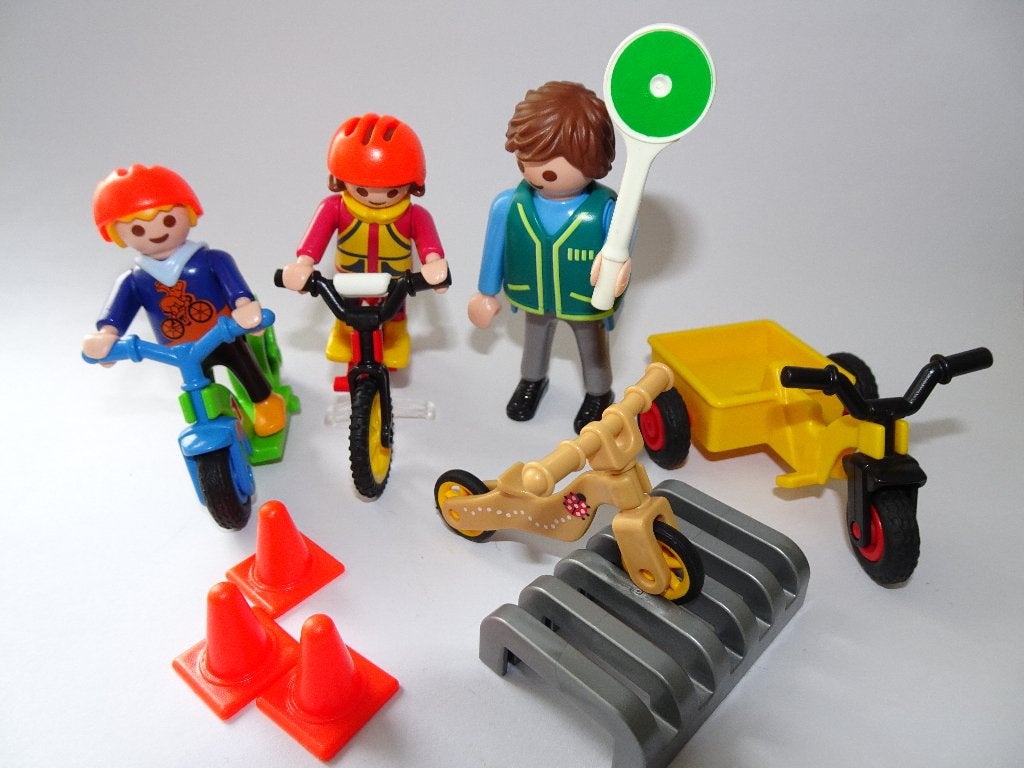 Playmobil veilig in het verkeer (5571), Kinderen en Baby's, Speelgoed | Playmobil, Ophalen of Verzenden, Gebruikt, Complete set