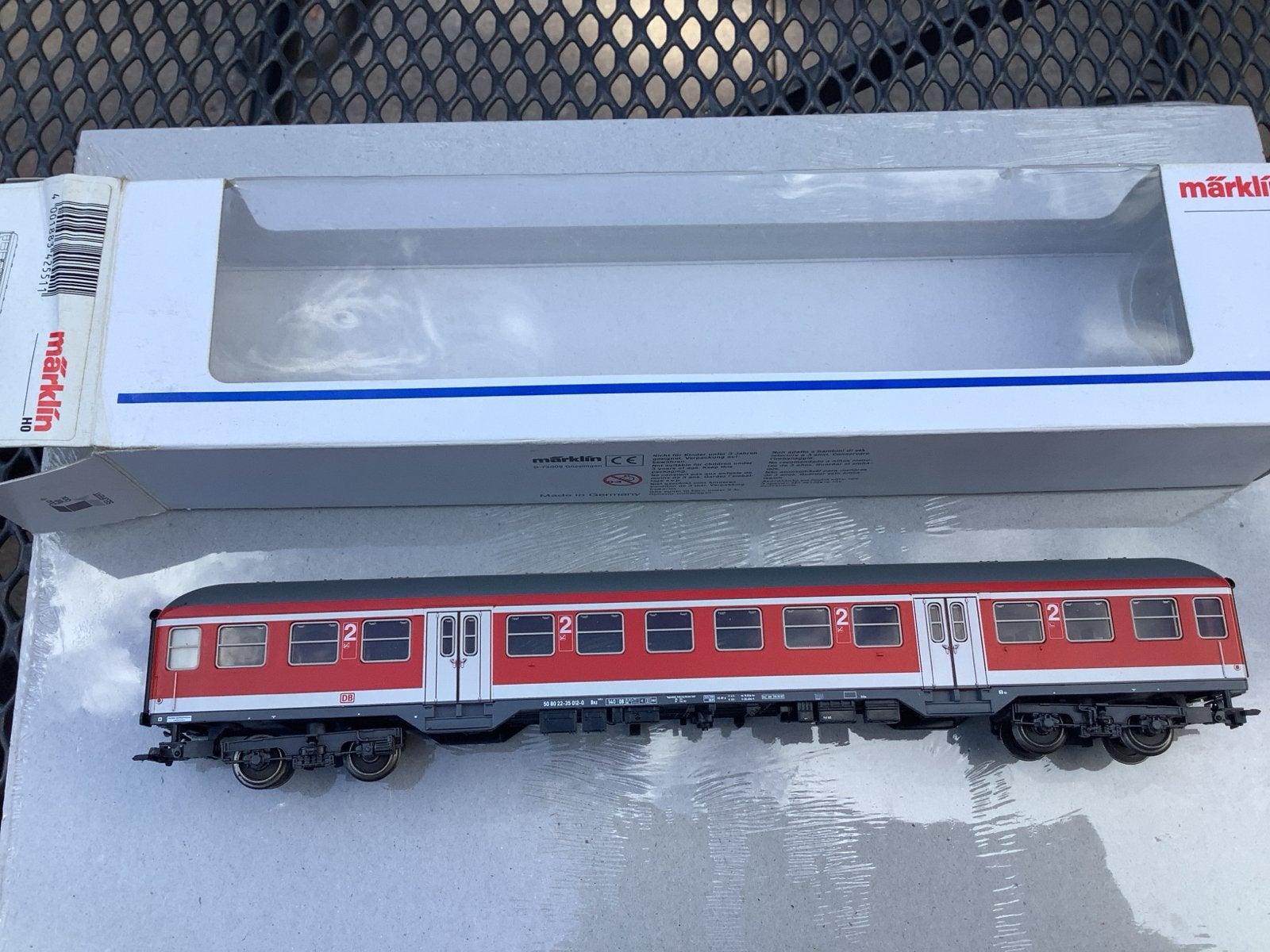 Märklin 42551 DB Personenrijtuig 2e klas, Wisselstroom, Wagon, Ophalen of Verzenden, Zo goed als nieuw