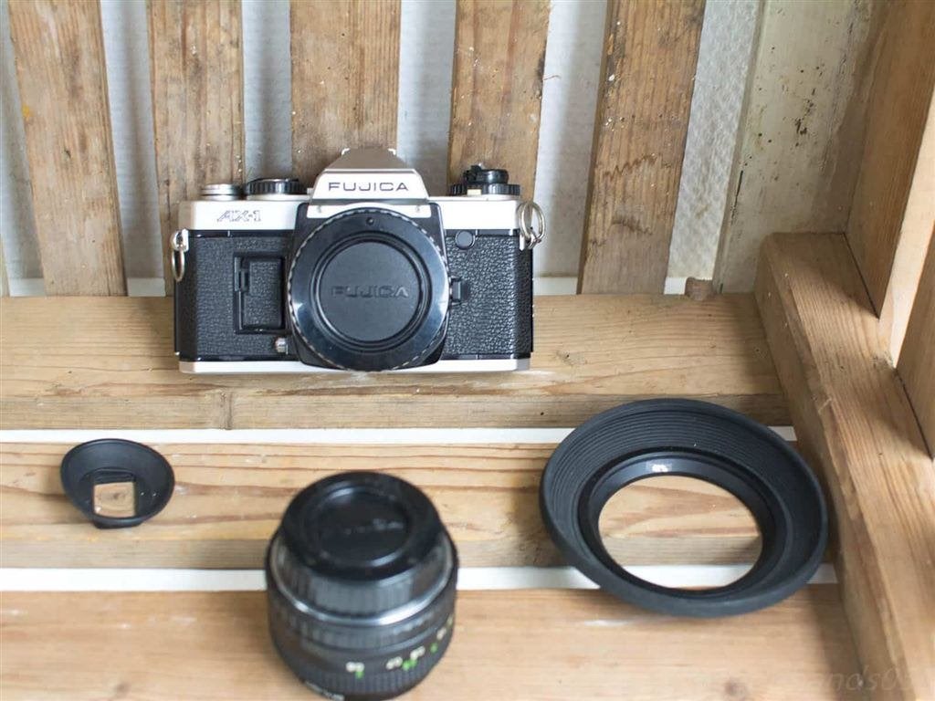 Fujica AX-1 26256, Ophalen of Verzenden, Gebruikt, Spiegelreflex, Canon