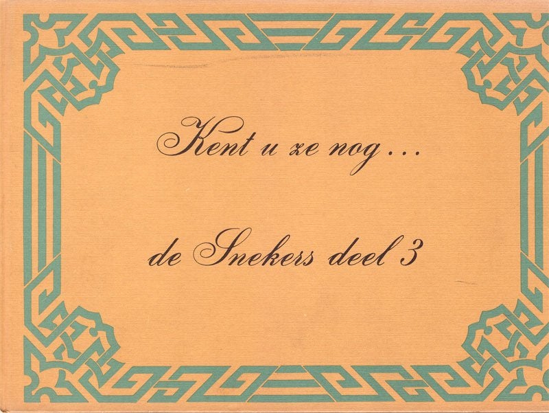 Kent u ze nog .... De Snekers deel 3 - Th.W.Zandstra, Boeken, Ophalen of Verzenden, Gelezen
