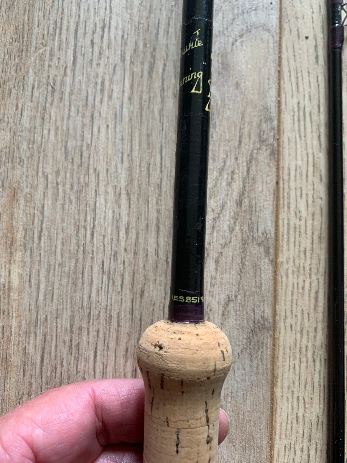 Hengelsport hardy graphite spinning kunstaashengel snoek, Ophalen, Zo goed als nieuw, Werphengel