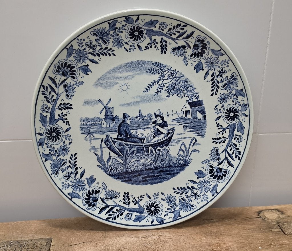 LEUK ANTIEK  DELFTS BLAUW BORD, Ophalen of Verzenden