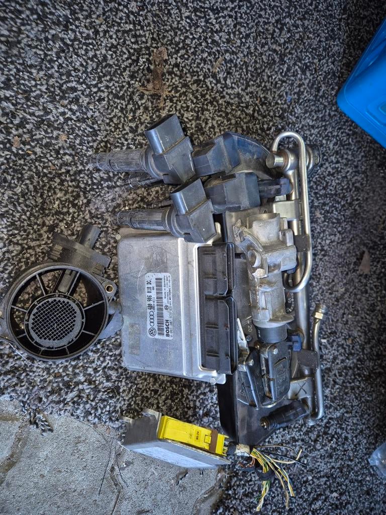1.8 20v turbo Audi/VW ECU, bobines en luchtmassameter, Ophalen of Verzenden, Gebruikt, Audi