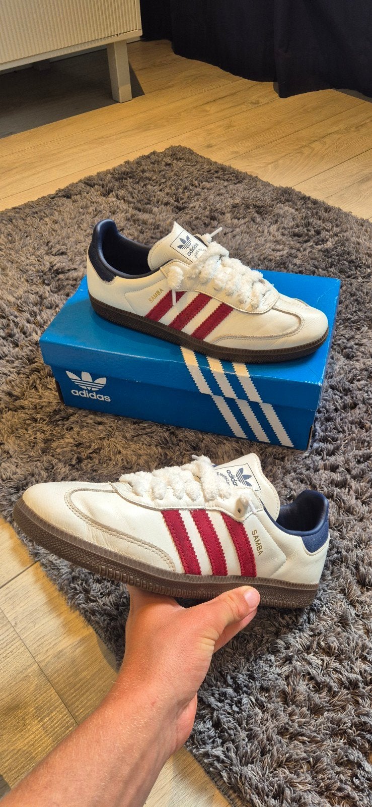 adidas samba OG, Wit, Ophalen of Verzenden, Adidas, Sneakers of Gympen