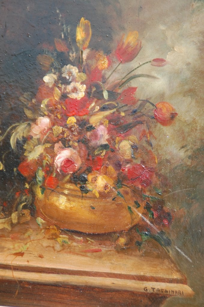 Schilderij van Gino Tassinari 1920 2001/ Livorno Vecchia., Ophalen of Verzenden, Schilderij