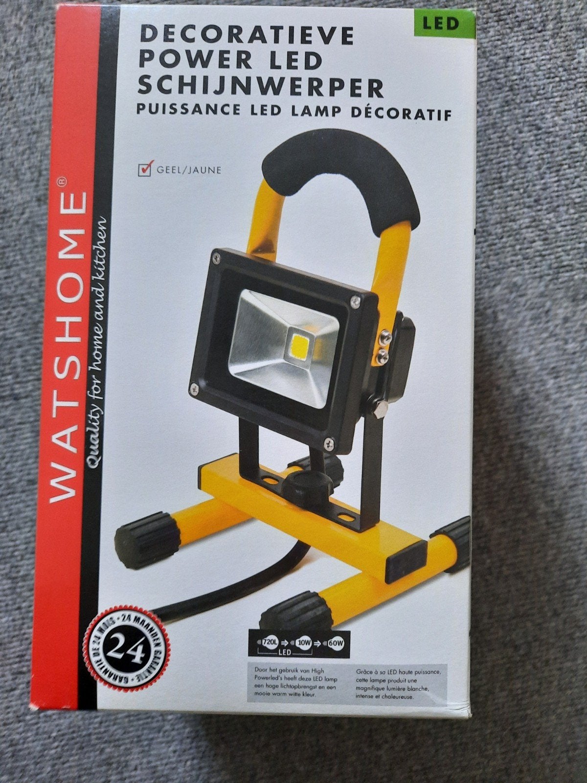 Nieuwe Decoratieve Power LED Schijnwerper - Geel, Ophalen of Verzenden, Nieuw