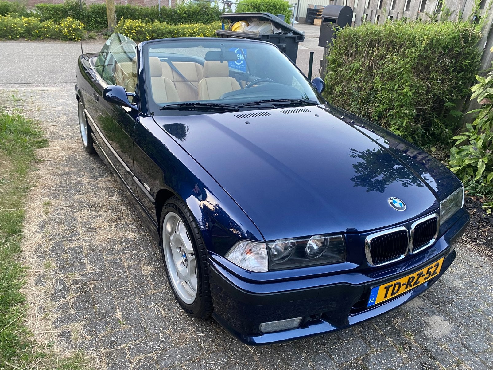 BMW 3-Serie 2.8 I 328 Cabriolet 1998 Blauw, Auto's, BMW, Achterwielaandrijving, Cabriolet, Blauw, Origineel Nederlands